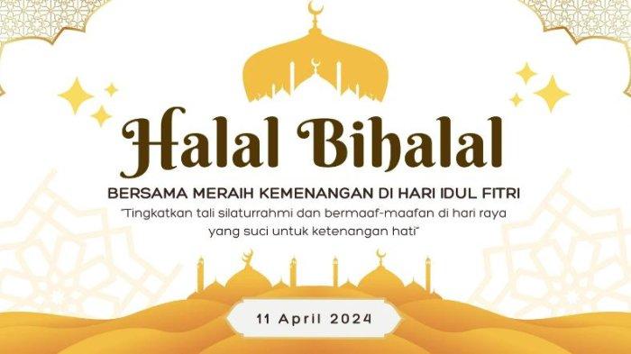 30 Gambar Halal Bihalal Idul Fitri 2024 Disertai Link Download, Bisa Diedit jadi Poster dan Spanduk