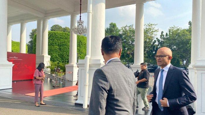 Temui Jokowi Secara Singkat, CEO Microsoft Sampaikan Bakal Investasi Besar di RI, Apa Saja?